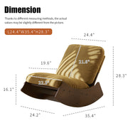 Comfortable Glider Rocking Chair, High-Quality Upholstery Glider Chair, Solid Wood Frame, Perfect for Multiple Settings Accent Reading Chair for Bedroom,Living Room