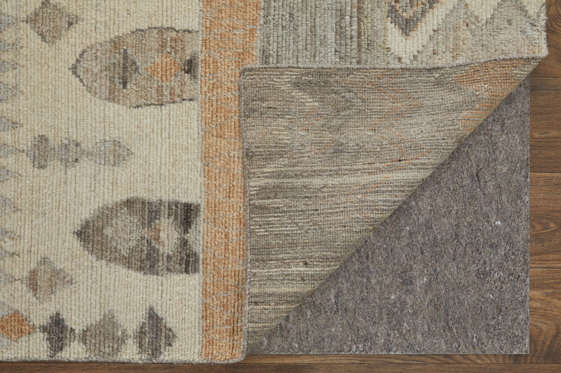 Kasbah Transitional Moroccan, Ivory/Gray/Orange