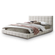 Hudson Ivory Boucle King Bed