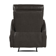 Reclining Sofa Set 3pcs Espresso Faux Leather Sofa Loveseat Chair Side Pockets Plush Foam Comfort Modern Wall-Hugger Design Living Room Furniture