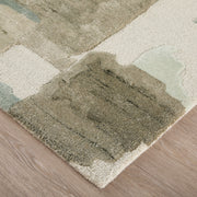 Kendall Modern Abstract, Green/Brown/Ivory
