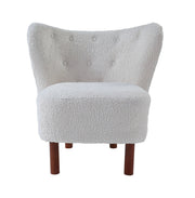 Zusud - Teddy Sherpa Accent Chair - White