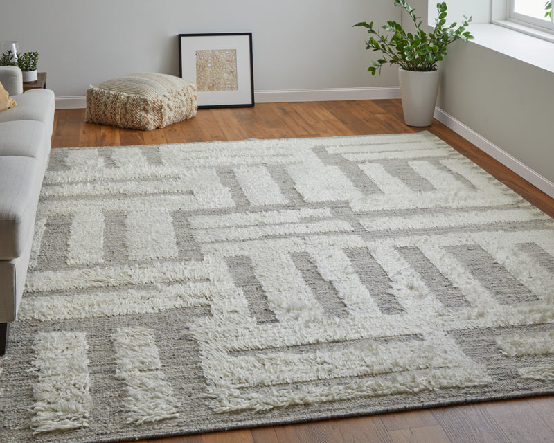 Ashby Transitional Geometric, Gray/Ivory