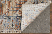 Melrose Transitional Distressed, Ivory/Red/Blue