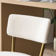 Modern Teddy Fabric Upholstered Bar Stools