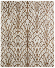Wallace Modern Ikat, White/Brown