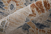 Pasha Transitional Floral & Botanical, Taupe/Ivory/Blue