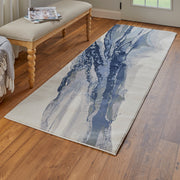 Clio Modern Abstract, Blue/Gray/Ivory