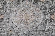 Sarrant Transitional Damask, Gray/Silver/Tan