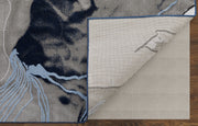 Gaspar Modern Abstract, Blue/Gray/Ivory