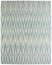 Wallace Modern Chevron, Blue/White