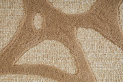 Kimball Transitional Abstract, Ivory/Brown/Tan