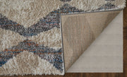 Mynka Transitional Diamond, Tan/Ivory/Blue
