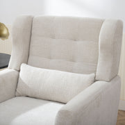 Modern Accent Chair Upholstered Foam Filled Living Room Chairs Comfy Reading Chair Mid-Century Modern Chair With Fabric Lounge Arm Chairs Armchair For Living Room Bedroom