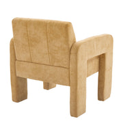 Modern Minimalist Casual Single Armchair Living Room, Bedroom, Office Area Upholstered Chair Comfortable Padded Armchair Nordic Style Casual Seating