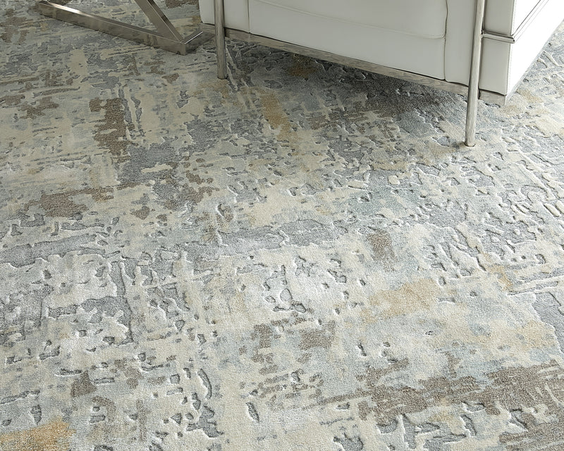 Braden Modern Abstract, Blue/Gray/Brown