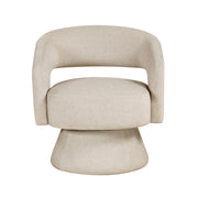 Modern Luxury Swivel Accent Chair 1pc Taupe Velvet Upholstery Solid Wood Stylish Home Furniture