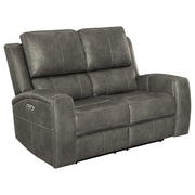 Boyce Charcoal 2-piece Triple Power Reclining Sofa Set