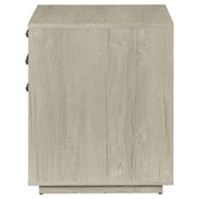 Loomis - 3 Drawer Home Office File Cabinet - White / Gray