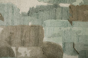Kendall Modern Abstract, Green/Brown/Ivory