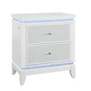 Adalid - 5 Pieces Bedroom Set With LED Lights And Glittered Detailing