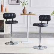 Adjustable Height Bar Stools With Footrest For Kitchen Island (Set of 2)