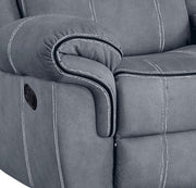 Zubaida - Two Tone Recliner Loveseat With USB Port Console