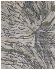 Skyview Modern Abstract, Gray/Green/Ivory
