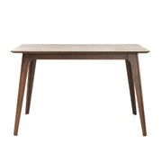 Mid-Century Modern 5-Piece Dining Set with Rubberwood Frame, Ergonomic Chairs in Walnut and Charcoal Finish