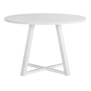 Edo - 5 Piece Dining Set, Trestle Dining Table With 4 Windsor Chairs - White