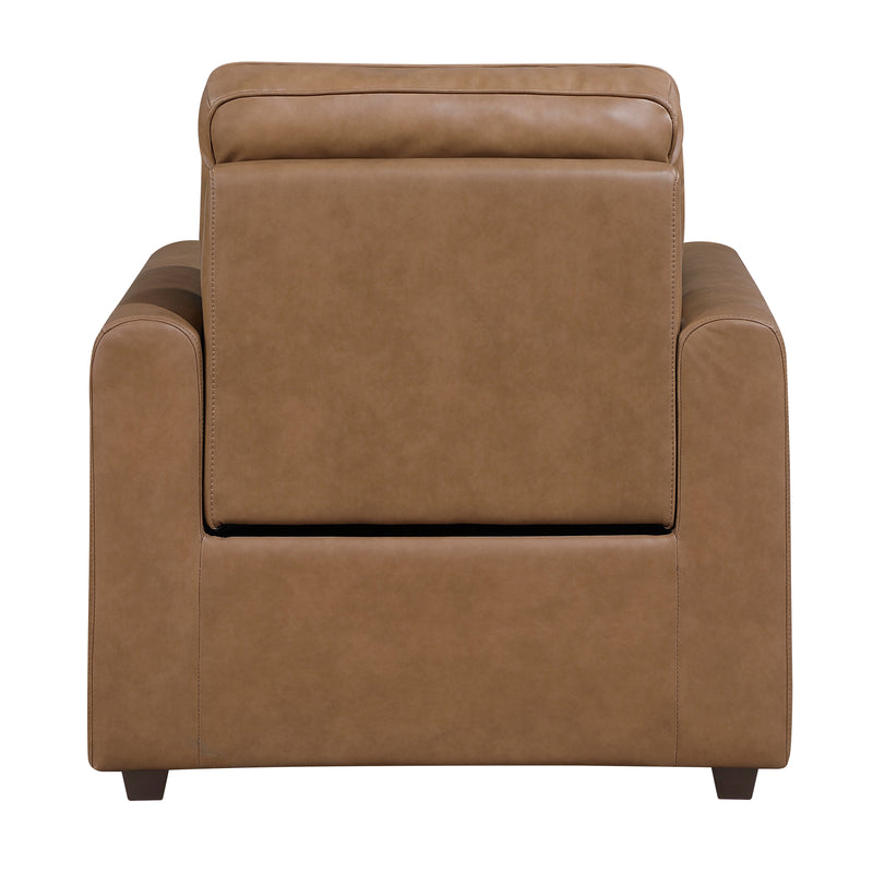 Modern Brown Power Recliner Sofa Set 3pc Sofa Loveseat Chair USB Ports Zero Wall Reclining Design Faux Leather Upholstery Furniture