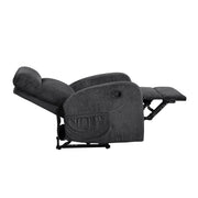 Reclining Sofa Set 3pc Dark Gray Sofa Loveseat Chair with Side Pockets Plush Foam Comfort Modern Wall-Hugger Design Living Room Furniture