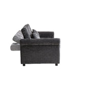 Loveseat Sofa Bed, Pull - Out Couch Sleeper & 2 Pillows