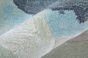 Kawai Modern Abstract, Green/Blue/Ivory
