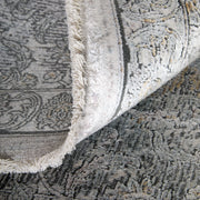 Sarrant Transitional Damask, Gray/Silver/Tan