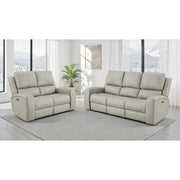 Boyce Grey 2-piece Triple Power Reclining Sofa Set