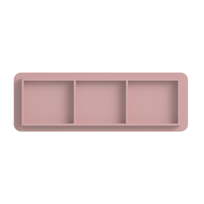 6 Drawer Dresser for Bedroom, 46.5' Wide Modern Large Chest of Drawers with Handle Free & Ripple Design,Wooden Clothes Storage Organizer for Closet, Nursery, Living Room, Apartment,Pink
