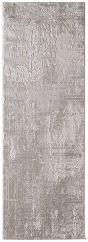 Prasad Modern Abstract, Ivory/Taupe/Silver