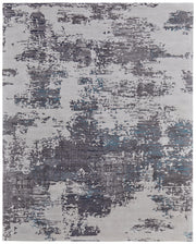 Zarah Modern Abstract, Ivory/Gray/Blue