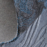 Kawai Modern Abstract, Blue/Black/Gray