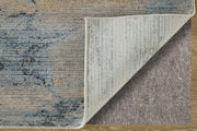 Sonora Modern Abstract, Blue/Ivory/Tan