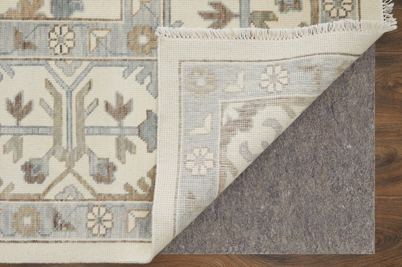 Karina Transitional Floral & Botanical, Ivory/Gray/Brown