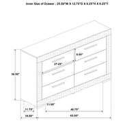 Pierce - 4 Piece Bedroom Set With LED Lighting