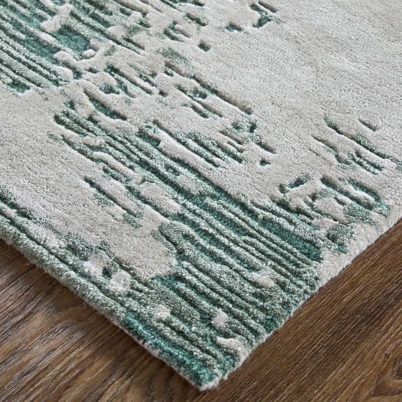 Zarah Modern Abstract, Green/White