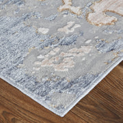 Laina Transitional Abstract, Tan/Blue