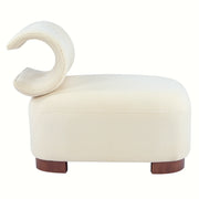 Modern Beige Polyester Accent Chair for Living Room - Pet-Friendly, 330 lbs Weight Capacity, Stylish & Durable Design