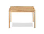 Della - 3 Piece Solid Wood Kids Table & Two Chair Set - Natural