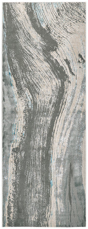 Azure Modern Abstract, Gray/Ivory/Blue