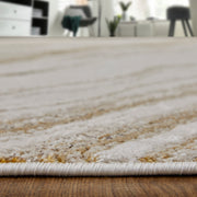 Aura Modern Abstract, Ivory/Taupe/Gold