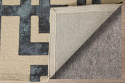 Lorrain Modern Geometric, Tan/Black